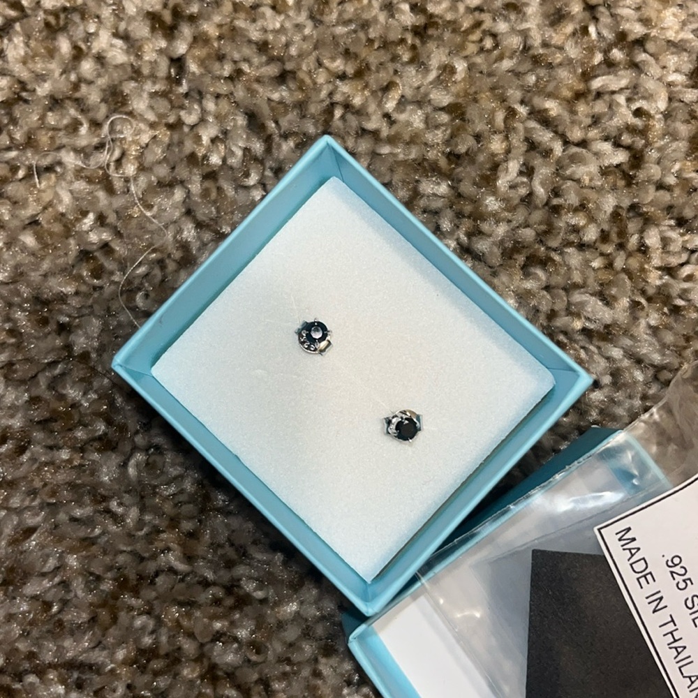 Small black earrings